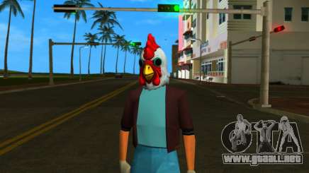 Tommy con una máscara de gallo de Manhunt para GTA Vice City