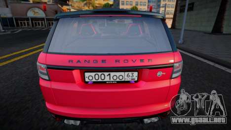 Range Rover Sport SVR (White RPG) para GTA San Andreas