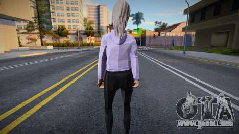 Chica con chaqueta para GTA San Andreas