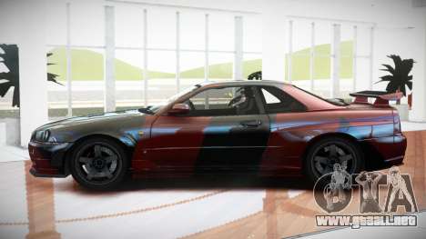 Nissan Skyline R34 GT-R V-Spec S10 para GTA 4