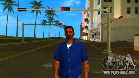 Tommy en camisa azul para GTA Vice City