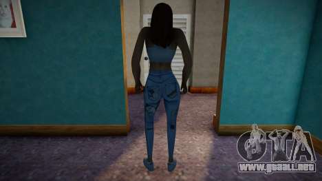 Chica en jeans para GTA San Andreas