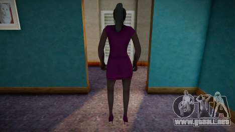 Chica rubia con un vestido rosa para GTA San Andreas