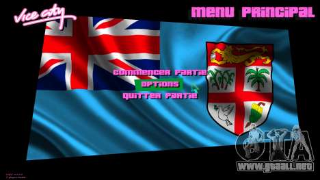 Fiji Flag Menu Background para GTA Vice City