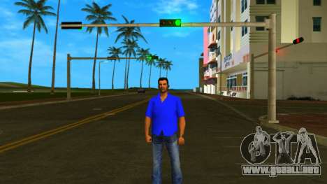 Tommy Camicia Blu Chiaro para GTA Vice City