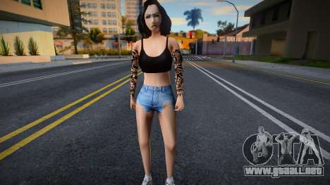 Chica en pantalones cortos v1 para GTA San Andreas