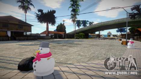 Muñeco de nieve en lugar de hidrante para GTA San Andreas