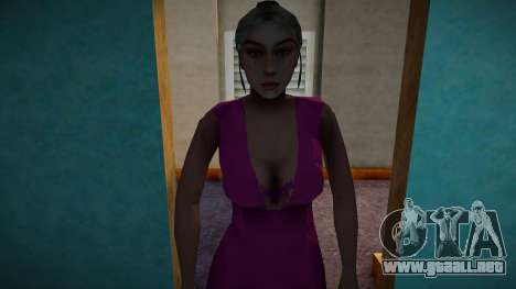 Chica rubia con un vestido rosa para GTA San Andreas