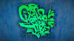 New Grove st. 4 Life Graffiti Tag para GTA San Andreas