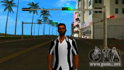 Tommy con una camisa a rayas para GTA Vice City