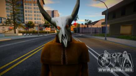 Culturista con máscaras con cuernos para GTA San Andreas
