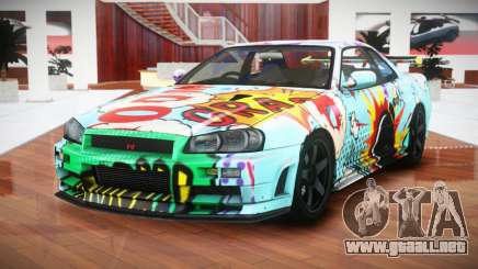 Nissan Skyline R34 GT-R V-Spec S7 para GTA 4