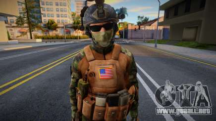 Soldado del 1er Batallón de Raiders de Marines para GTA San Andreas