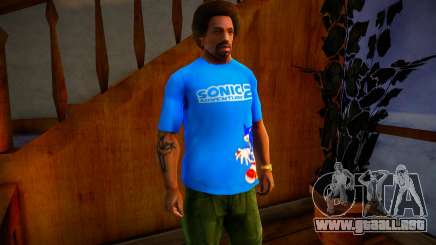 PlayStation Home Sonic Adventure 2 Shirt Mod para GTA San Andreas