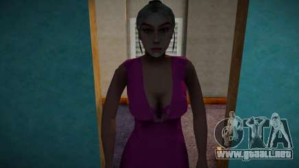 Chica rubia con un vestido rosa para GTA San Andreas