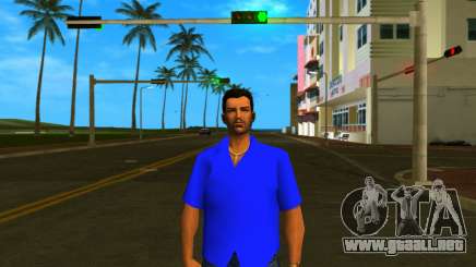 Tommy Camicia Blu Chiaro para GTA Vice City