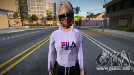 Chica con chaqueta para GTA San Andreas