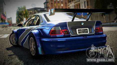 BMW M3 GTR E46 NFS MW para GTA 4