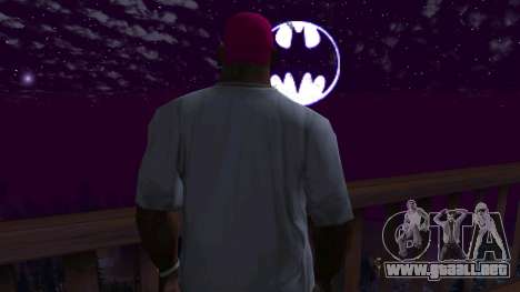 Batman en lugar de la luna para GTA San Andreas