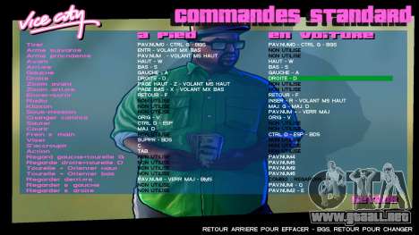 Big Smoke Menu from GTA San Andreas para GTA Vice City