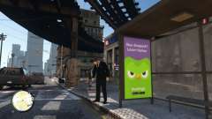 Bus Stop Ads para GTA 4