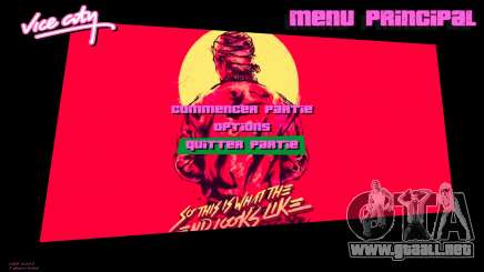 Hotline Miami Menu HD v11 para GTA Vice City