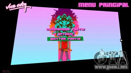 Hotline Miami Menu HD v16 para GTA Vice City