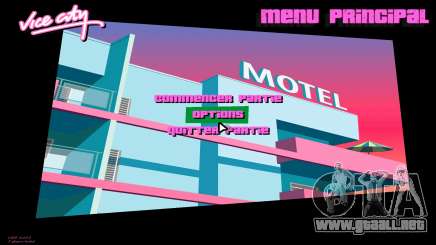 Nuevo menú (fondo) para GTA Vice City