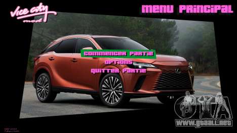 Lexus Menu 3 para GTA Vice City