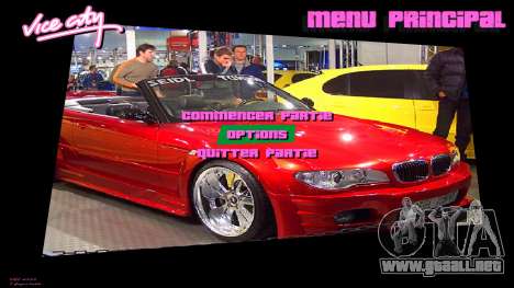 BMW Background para GTA Vice City