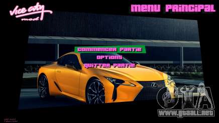 Lexus Menu 2 para GTA Vice City