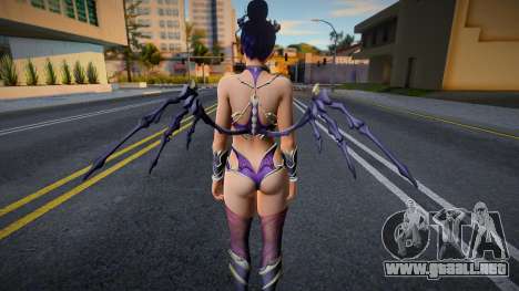 DOAXVV Nyotengu - Darkness Queen para GTA San Andreas