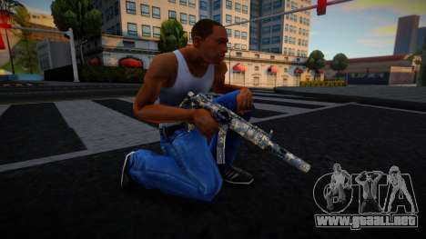 MP5-SD Happy New Year para GTA San Andreas