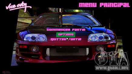 Toyota Supra Interface para GTA Vice City