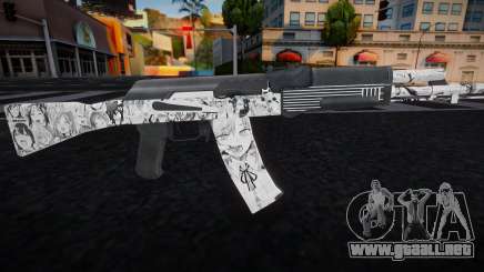 Ahegao AK-47 para GTA San Andreas
