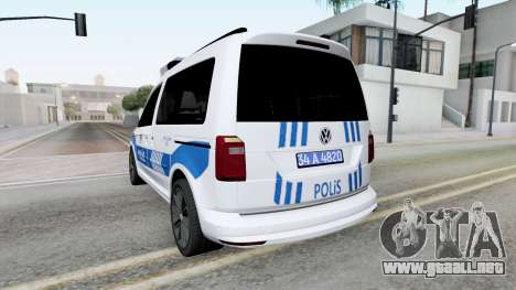 Volkswagen Caddy Polis (Type 2K) 2016 para GTA San Andreas