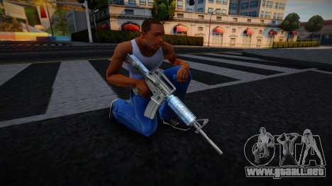 Blue Gun M4 para GTA San Andreas