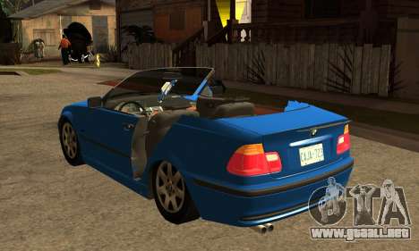 Bmw E46 Cabrio V2 para GTA San Andreas