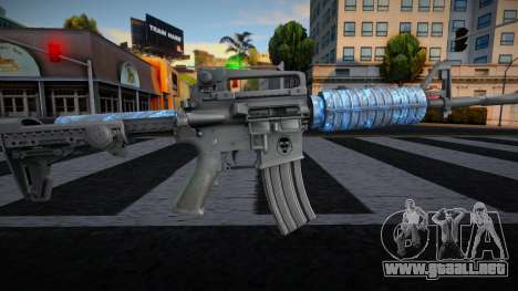 Blue Gun M4 para GTA San Andreas