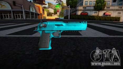 Neon Blue Deagle para GTA San Andreas