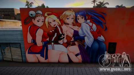 Mural The King of Fighters Girls para GTA San Andreas