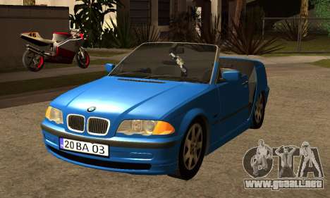 Bmw E46 Cabrio V2 para GTA San Andreas