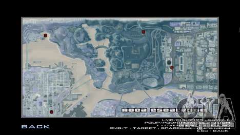 Mapa detallado en versión de invierno para GTA San Andreas