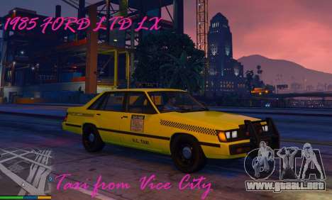 1985 Ford LTD LX - Taxi Vice City