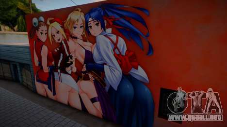 Mural The King of Fighters Girls para GTA San Andreas
