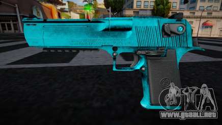 Neon Blue Deagle para GTA San Andreas