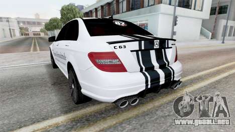 Mercedes-Benz C 63 AMG (W204) 2011 Athens Gray para GTA San Andreas