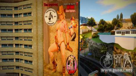 DOA5 Cowgirls Rodeo Time Billboards in Rodeo Los para GTA San Andreas