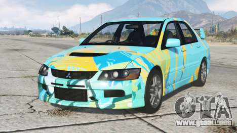 Mitsubishi Lancer Evolution IX Turquoise Blue