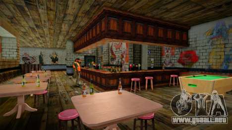 CJ Bar Interior Retextured HD para GTA San Andreas